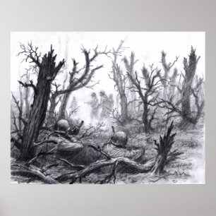 Ambush på germanpatruller poster