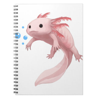 Ambystoma Mexiicanum Cute Axolotl Tonåringars Småb Anteckningsbok