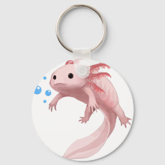 Ambystoma Mexiicanum Cute Axolotl Tonåringars Småb Nyckelring