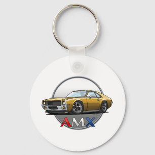 AMC_AMX_guld Nyckelring
