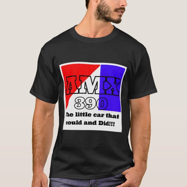 Amc Amx Javelin 390 T Shirt (Framsida)