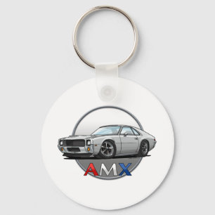 AMC_AMX_white Nyckelring