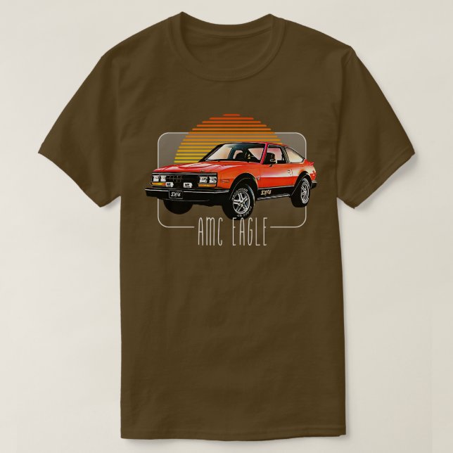 AMC Eagle Retro Classic Älskare Design 1 T Shirt (Design framsida)