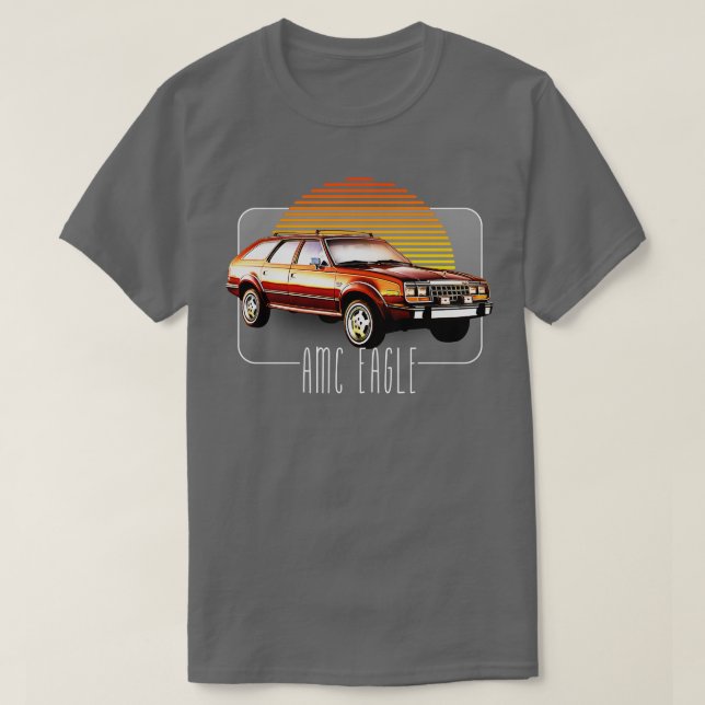 AMC Eagle Retro Classic Älskare Design T Shirt (Design framsida)