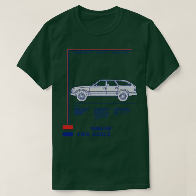 AMC EGLE-reservdelskatalog TShirt T Shirt (Design framsida)