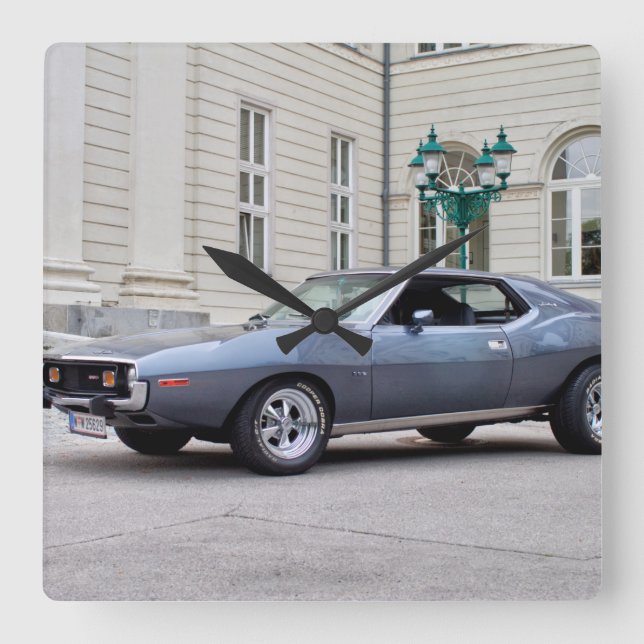 AMC Javelin SST 1974 Fyrkantig Klocka (Framsida)