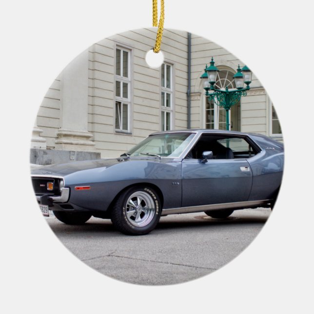 AMC Javelin SST 1974 Julgransprydnad Keramik (Framsidan)