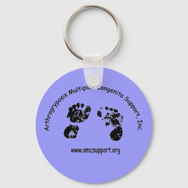 AMCSI Arthrogryposis Keychain Blue Nyckelring (Framsida)