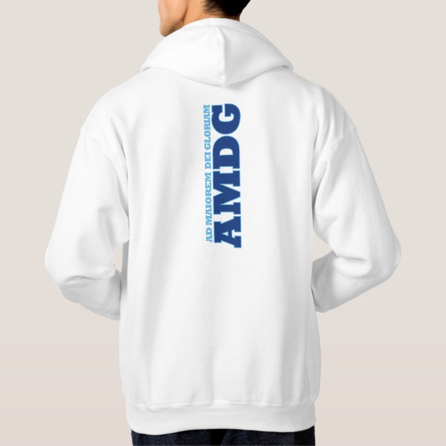 AMDG - Ad Maiorem Dei Gloriam Hoodie (Baksida)