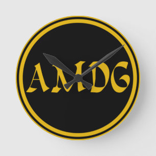 AMDG RUND KLOCKA