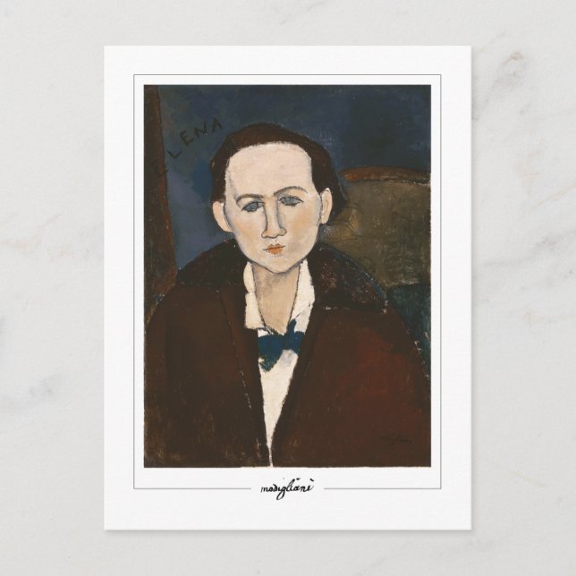 Amedeo Modigliani #142 - Finkonst Vykort (Framsida)