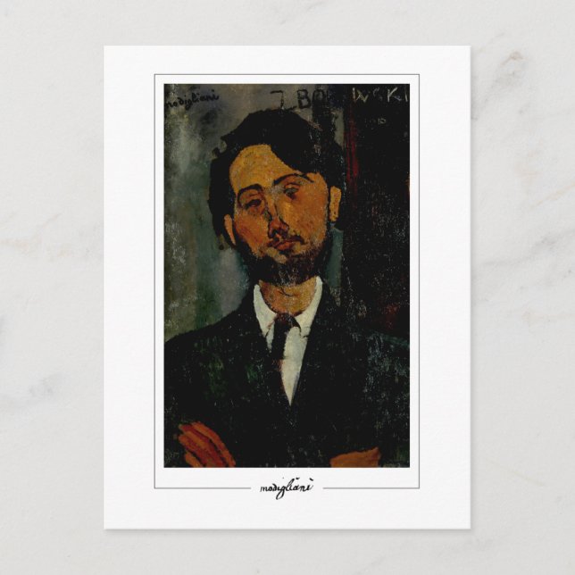 Amedeo Modigliani #158 - Finkonst Vykort (Framsida)