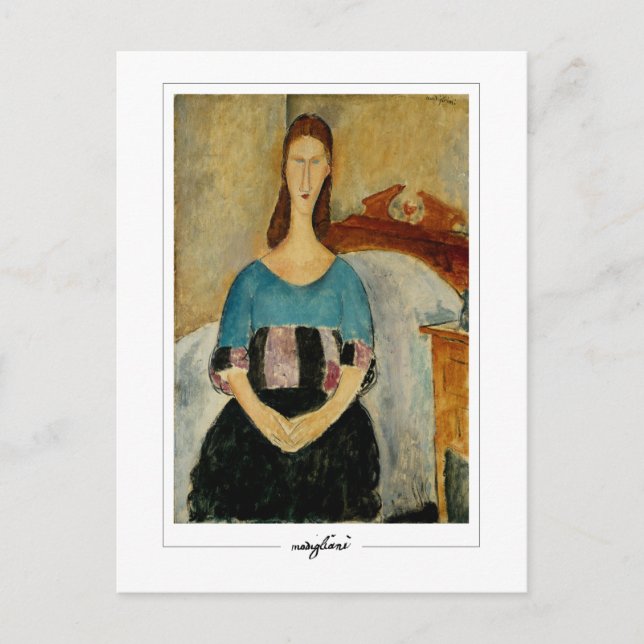 Amedeo Modigliani #1 - Finkonst Vykort (Framsida)