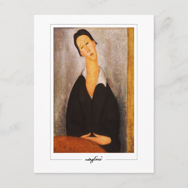 Amedeo Modigliani #200 - Finkonst Vykort (Framsida)