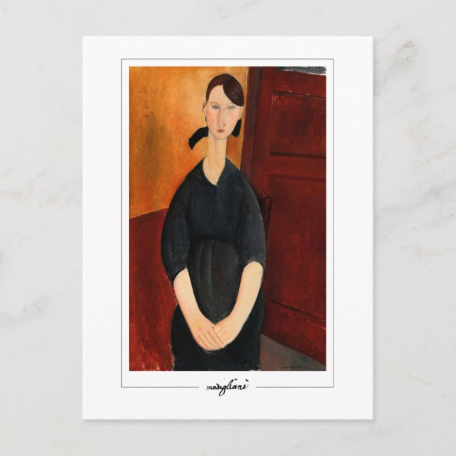Amedeo Modigliani #255 - Finkonst Vykort (Framsida)