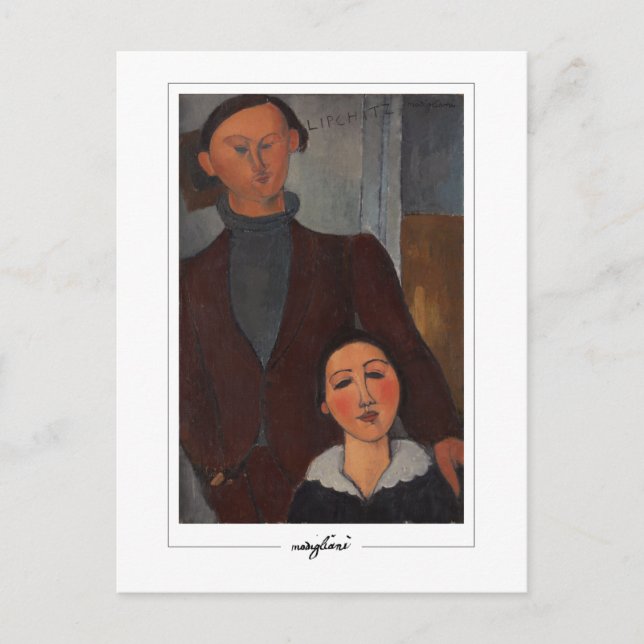 Amedeo Modigliani #293 - Finkonst Vykort (Framsida)