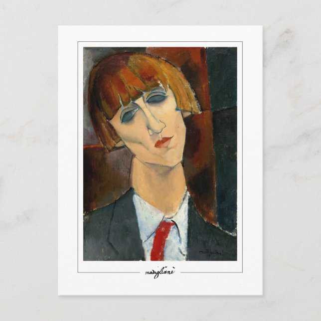 Amedeo Modigliani #2 - Fin konst Vykort (Framsida)