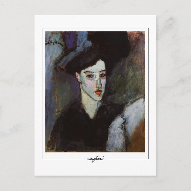 Amedeo Modigliani #304 - Finkonst Vykort (Framsida)