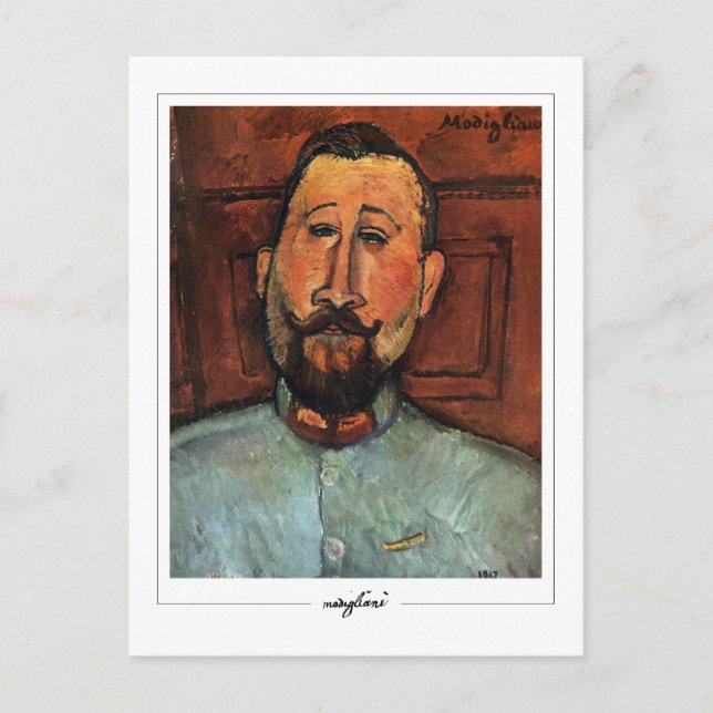 Amedeo Modigliani #317 - Finkonst Vykort (Framsida)