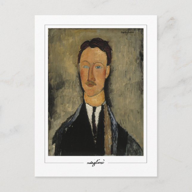 Amedeo Modigliani #351 - Finkonst Vykort (Framsida)