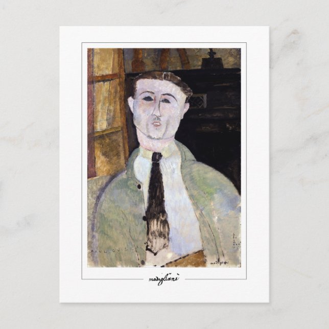 Amedeo Modigliani #352 - Finkonst Vykort (Framsida)