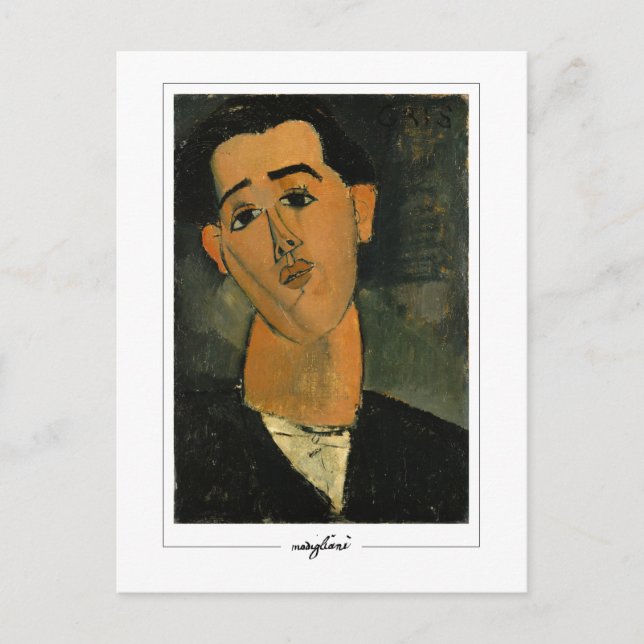 Amedeo Modigliani #3 - Fin konst Vykort (Framsida)