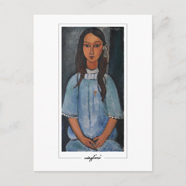Amedeo Modigliani #5 - Finkonst Vykort (Framsida)