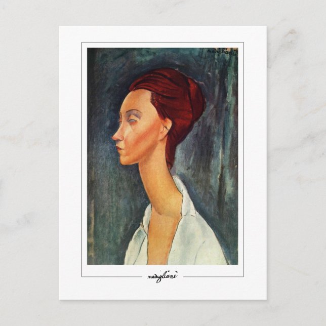 Amedeo Modigliani #70 - Finkonst Vykort (Framsida)