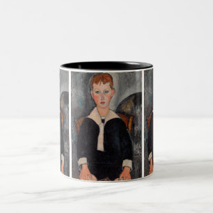 Amedeo Modigliani - Boy in Sailor Kostym Två-Tonad Mugg