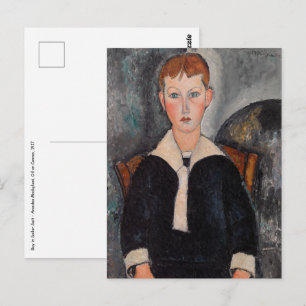 Amedeo Modigliani - Boy in Sailor Kostym Vykort