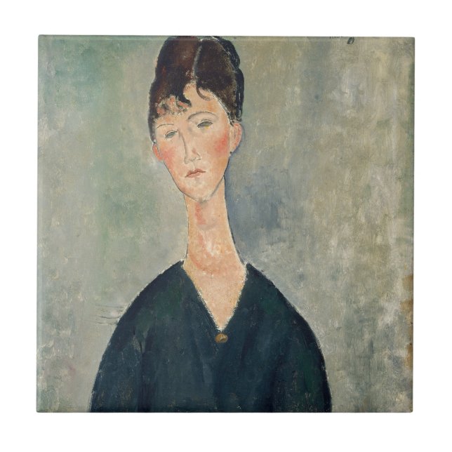 Amedeo Modigliani - Cafe singer Kakelplatta (Framsidan)