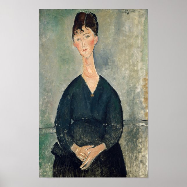 Amedeo Modigliani - Cafésångerska Poster (Framsidan)