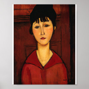Amedeo Modigliani - chef för en ung flicka Poster