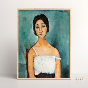 Amedeo Modigliani Christina Vintage Porträtt Paint Poster