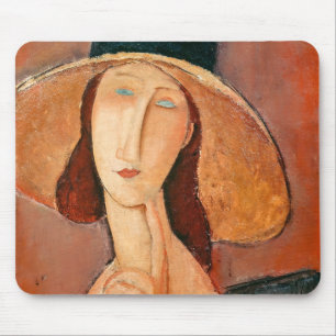 Amedeo Modigliani - Jeanne Hebuterne i Large Hat Musmatta