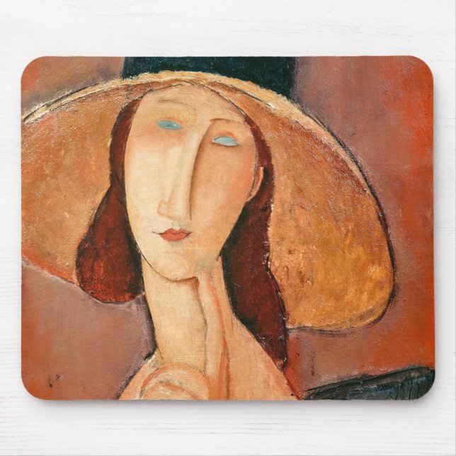 Amedeo Modigliani - Jeanne Hebuterne i Large Hat Musmatta (Framsidan)
