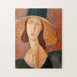 Amedeo Modigliani - Jeanne Hebuterne i Large Hat Pussel