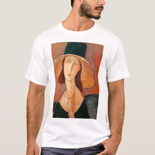 Amedeo Modigliani - Jeanne Hebuterne i Large Hat T Shirt