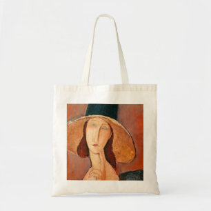 Amedeo Modigliani - Jeanne Hebuterne i Large Hat Tygkasse