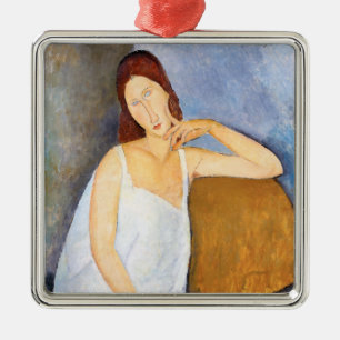 Amedeo Modigliani - Jeanne Hebuterne Julgransprydnad Metall