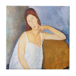 Amedeo Modigliani - Jeanne Hebuterne Kakelplatta
