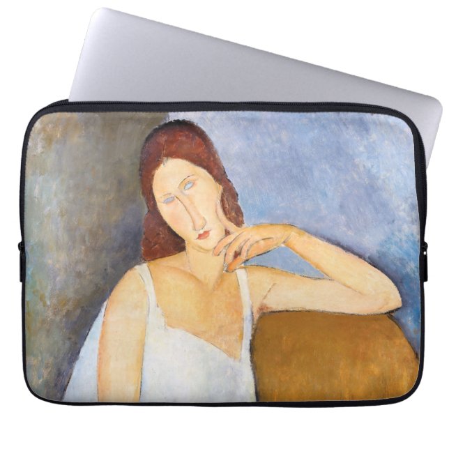 Amedeo Modigliani - Jeanne Hebuterne Laptop Fodral (Framsidan)