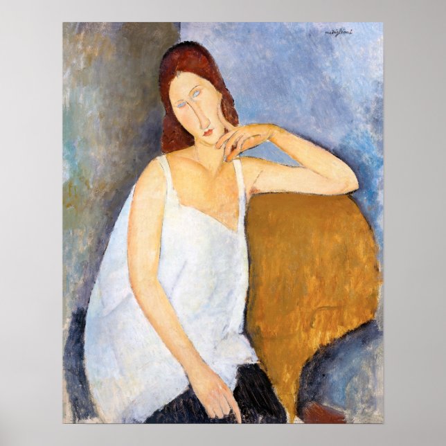 Amedeo Modigliani - Jeanne Hebuterne Poster (Framsidan)
