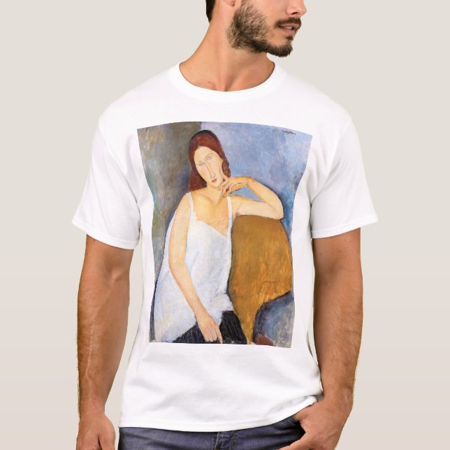 Amedeo Modigliani - Jeanne Hebuterne T Shirt (Framsida)