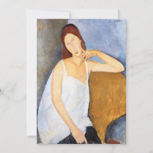 Amedeo Modigliani - Jeanne Hebuterne Tack Kort