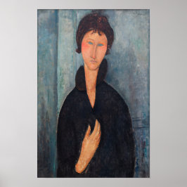 Amedeo Modigliani - Kvinna med blå ögon Poster