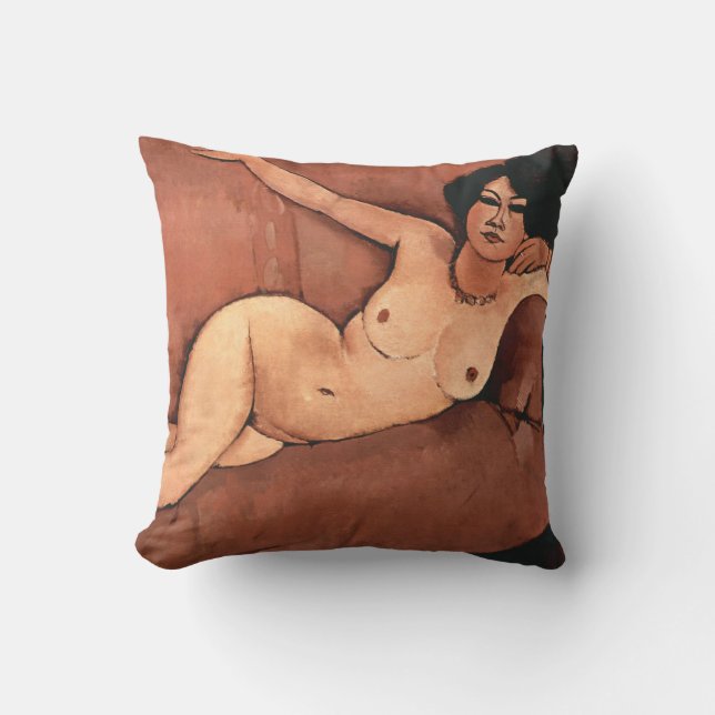 Amedeo Modigliani Kvinna På En Sofa Kudde (Framsida)
