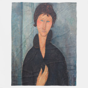Amedeo Modigliani - Kvinnor med blå Ögon Fleecefilt