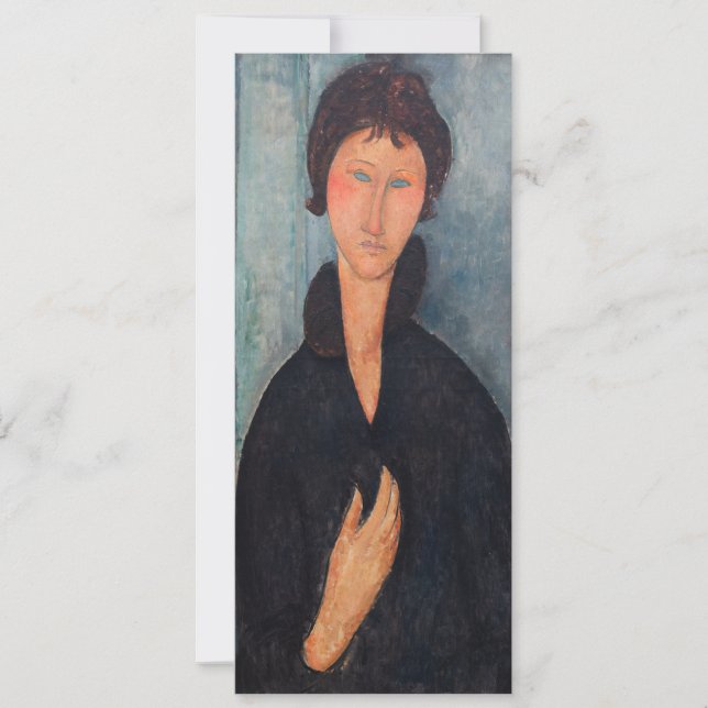 Amedeo Modigliani - Kvinnor med blå Ögon Inbjudningar (Framsida)