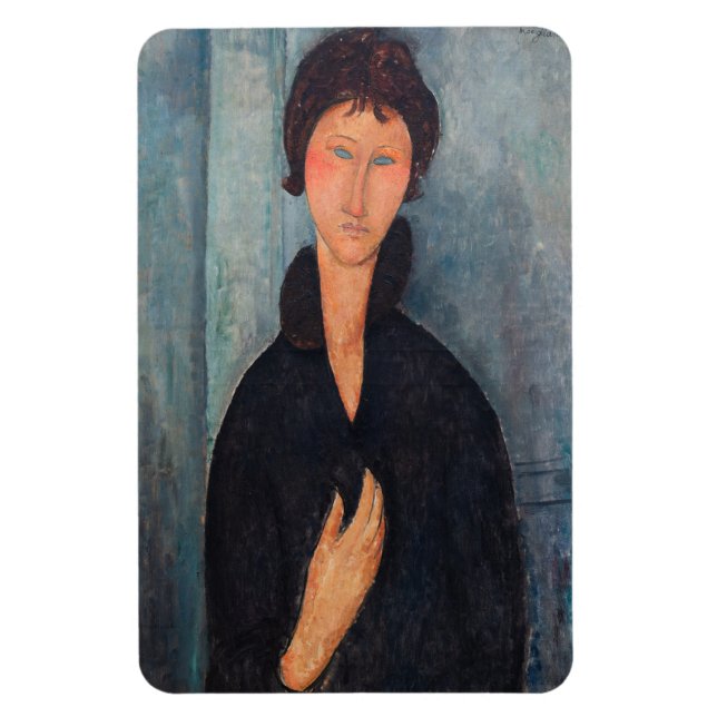 Amedeo Modigliani - Kvinnor med blå Ögon Magnet (Vertikal)